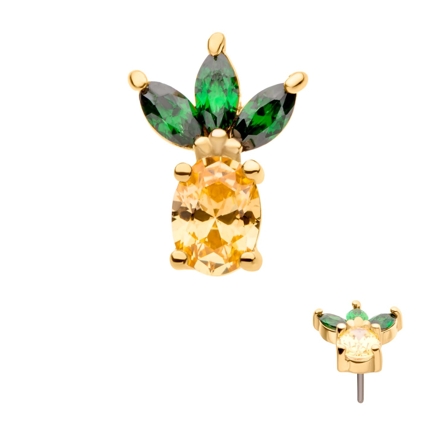 Invictus 14Kt Gold Pineapple Top
