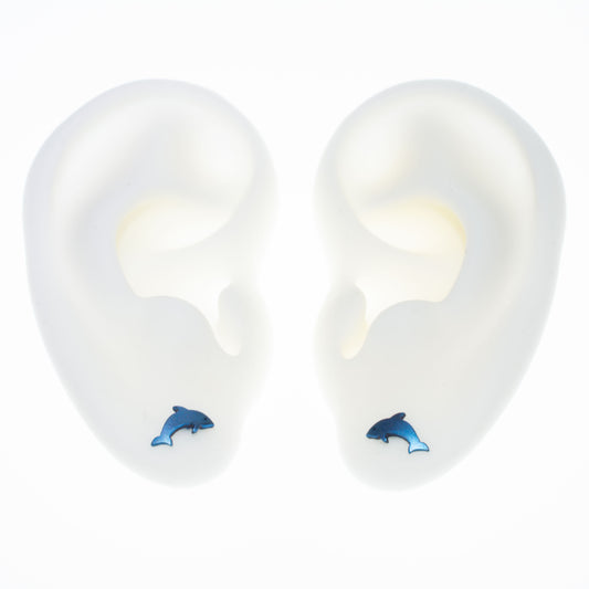 Ti2 Dolphin Earring Pair