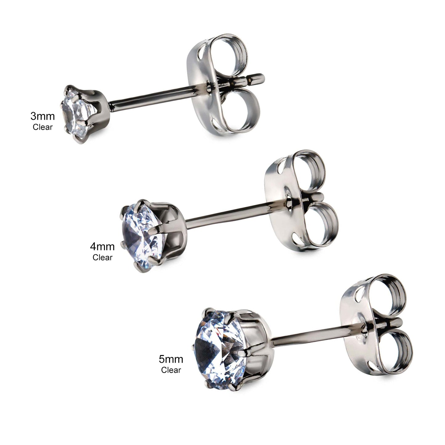 Invictus Prong Set Earring (Pair)