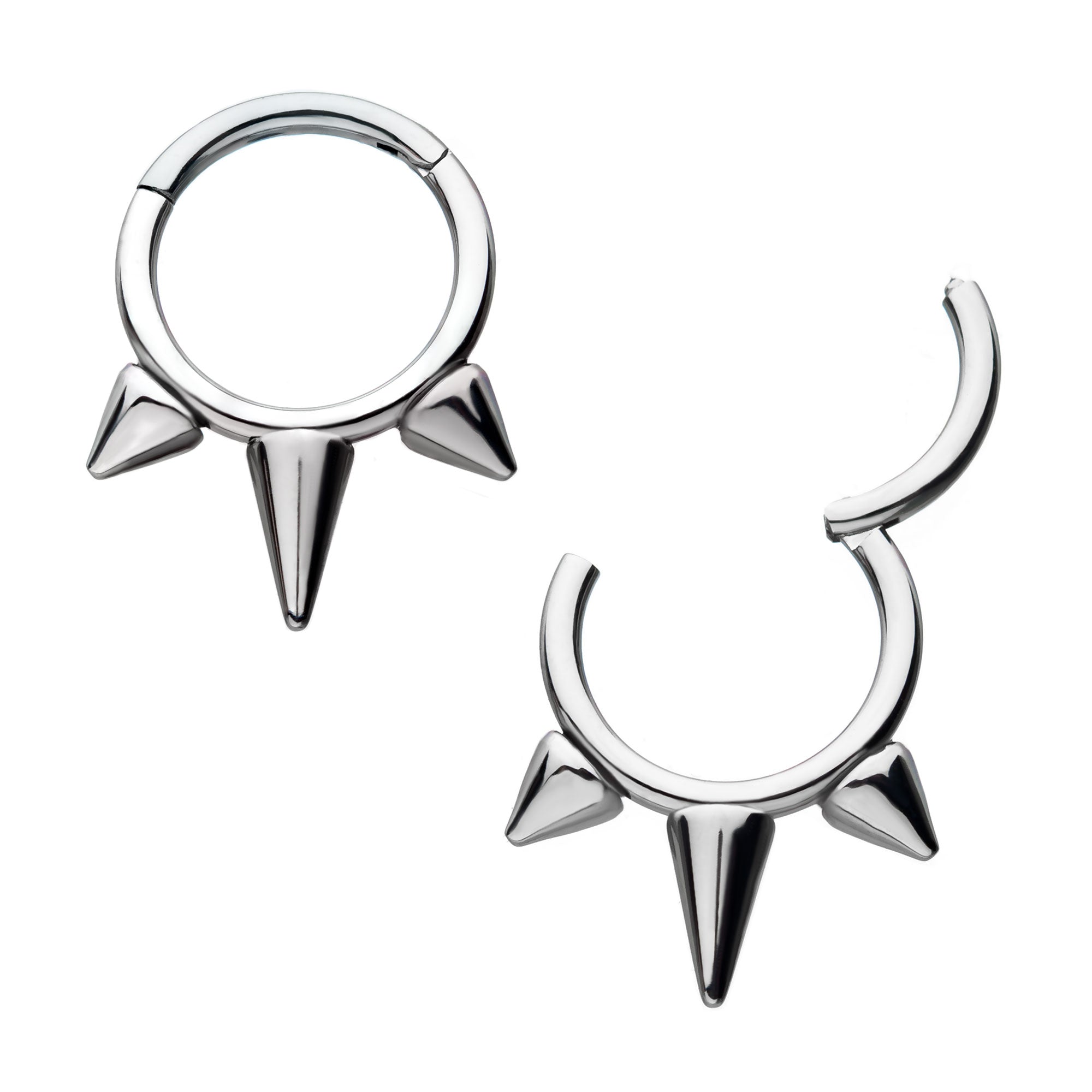 Invictus Three Spike Hinge Ring – Metalworx Body Jewellery
